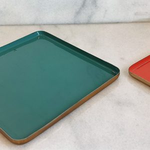 Tray Metal Square Jade