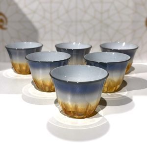 Coffee Set Amber Blue - Set Caffe Blu/Ambra