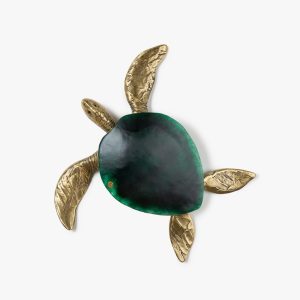 Bronze Glass Turtle Decorative
