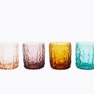 Glass Trunk Set of 4