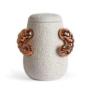 Ram Rough Concrete and Glossy Copper Horn