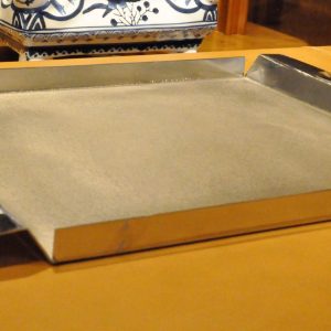Lotus Leaf Rectangular Serving Tray (Large) - Antique