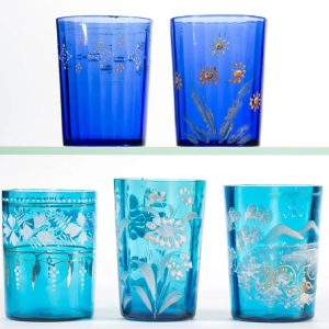 Assorted Panel-Optic & Enamel-Decorated Tumblers
