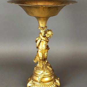 French Gilt Bronze Figural Centerpiece
