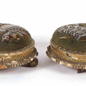 Pair of Victorian Beaded Footstools